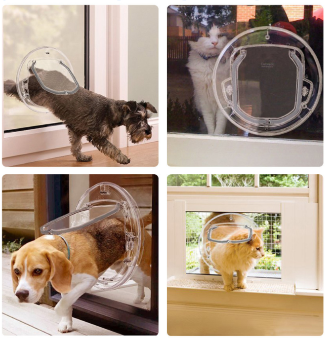 Round Pet Door For Cats Small Dogs Cat Door